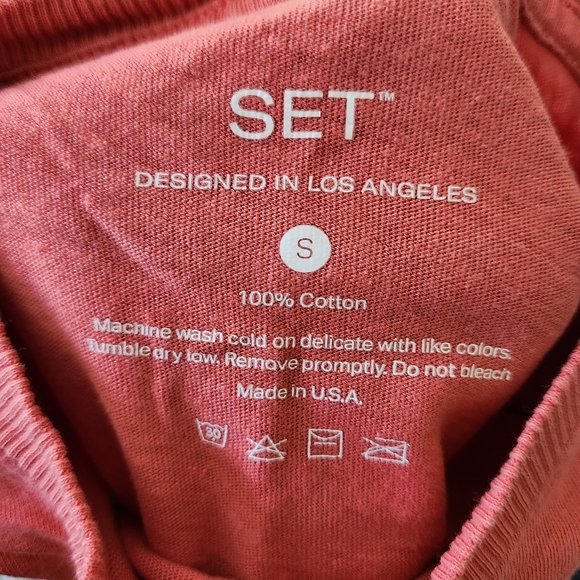 SET Active Orange Cropped Tee Small - Picture 5 of 7